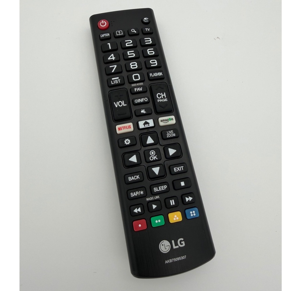 LG AKB75095307 Smart TV Remote Control Netflix Amazon Prime‎ Video OEM Black